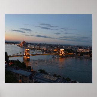 Poster Ponte de Cadeia de Budapeste