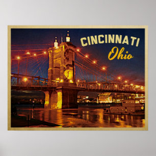 Póster Ponte de Cincinnati Ohio