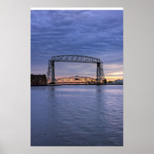Póster Ponte de elevador aérea