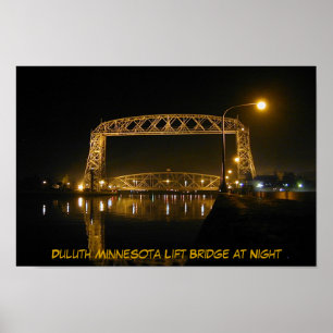 Póster Ponte de elevador histórica de Duluth Minnesota