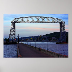Póster Ponte de elevador na manhã