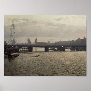 Póster Ponte de Hungerford da ponte de Waterloo