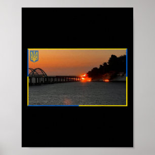 Poster Ponte de Kerch da Crimeia Selo Ponte da Crimeia Pe