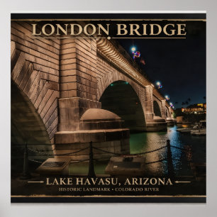 Poster Ponte de Londres à Noite