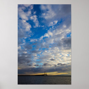 Póster Ponte de Mackinac, Michigan
