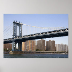 Poster Ponte de Manhattan que atravessa o rio Este