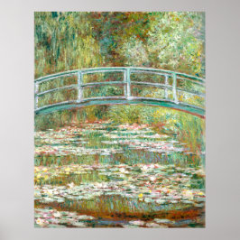 Poster Ponte de Monet sobre um Lino de Água