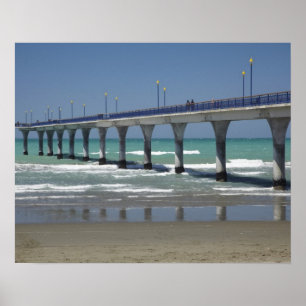 Póster Ponte de New Brighton, Christchurch