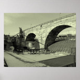 Póster Ponte de pedra do arco