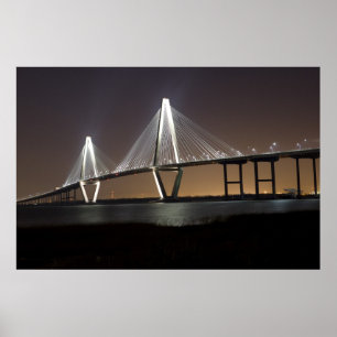 Póster Ponte de Ravenel na noite
