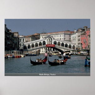 Póster Ponte de Rialto, Veneza