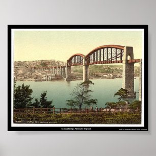 Póster Ponte de Saltash, Plymouth, Inglaterra