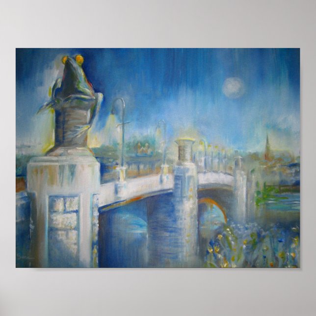 Póster Ponte de Sapo selvagem à noite (Frente)