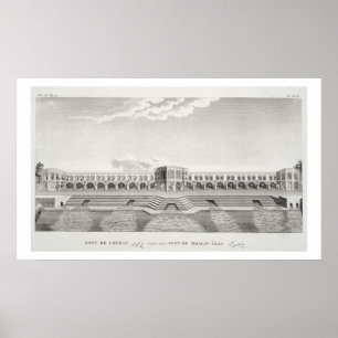 Poster Ponte de Shiraz, Isfahan, 'de Viagem du Chevel