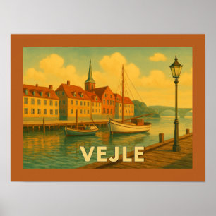Poster Ponte de Vejle Dinamarca