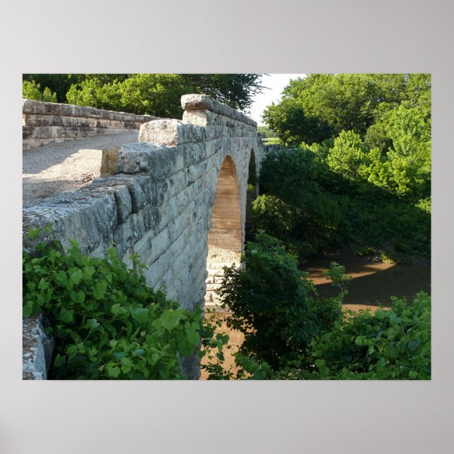 Póster Ponte do arco de pedra de 1886 (Frente)