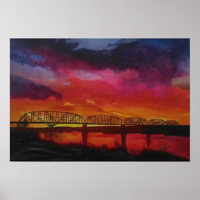 Poster Ponte do comboio de Arizona de Parker (Frente)