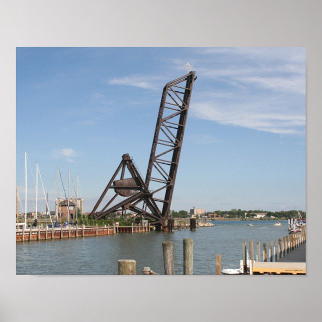 Póster Ponte do comboio Port Huron (Frente)