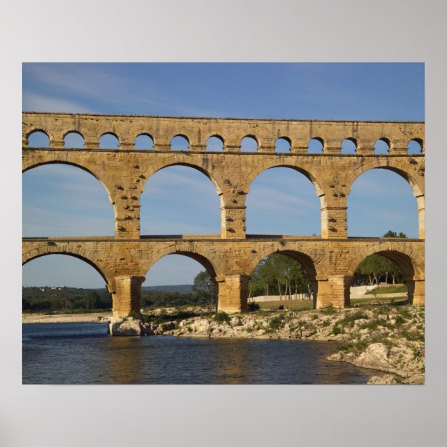 Póster Ponte do Gard, Gard, Languedoc Roussillon, França (Frente)
