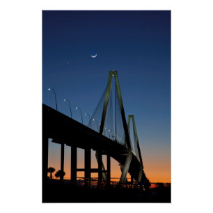 Póster Ponte do Jr. de Arthur Ravenel no crepúsculo