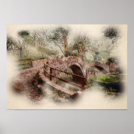 Poster Ponte do Mendigo Glaisdale - Atmosférico Yorkshire