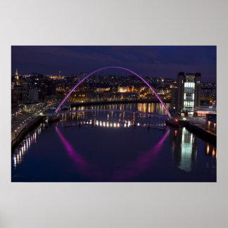 Póster Ponte do Milênio de Gateshead