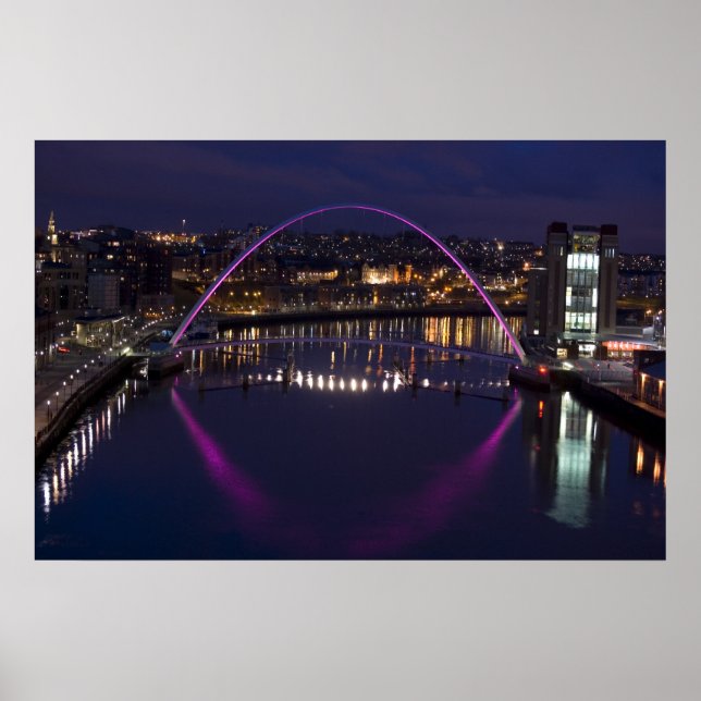 Póster Ponte do Milênio de Gateshead (Frente)