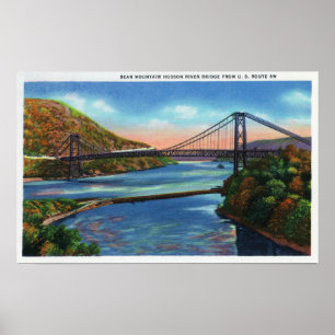 Póster Ponte do Rio Hudson da montanha do urso