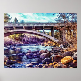 Poster ponte do rio Verdi Truckee