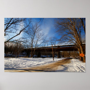 Poster Ponte dos Sonhos em Winter, Brinkhaven, Ohio