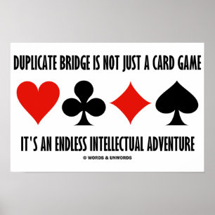 Poster Ponte Duplicada Não É Apenas Um Jogo De Cartão Sem
