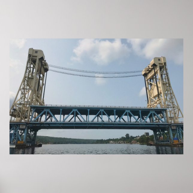 Poster Ponte Elevatória do Lago Portage (Frente)