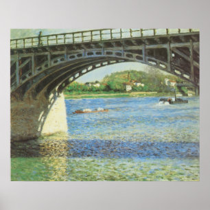 Póster Ponte em Argenteuil por Gustave Caillebotte