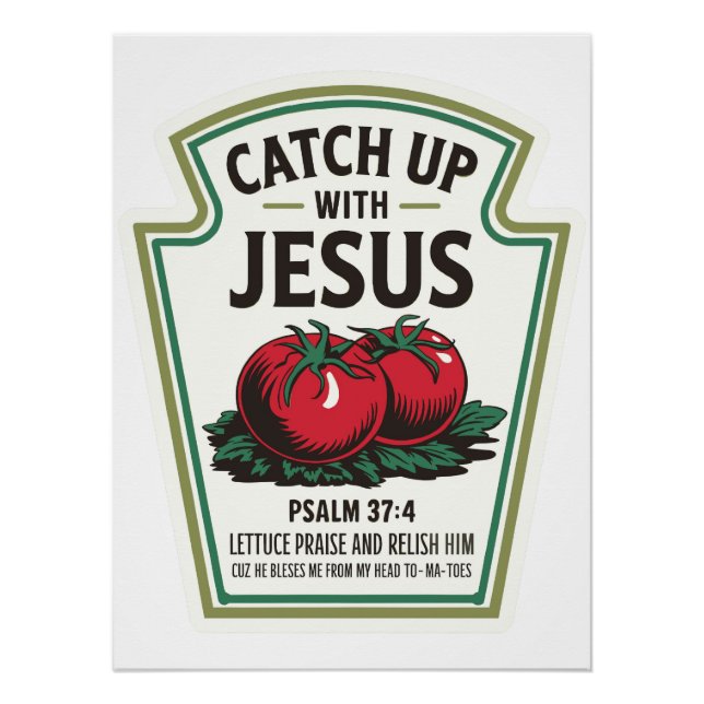 Póster Ponte em dia com Jesus (Frente)