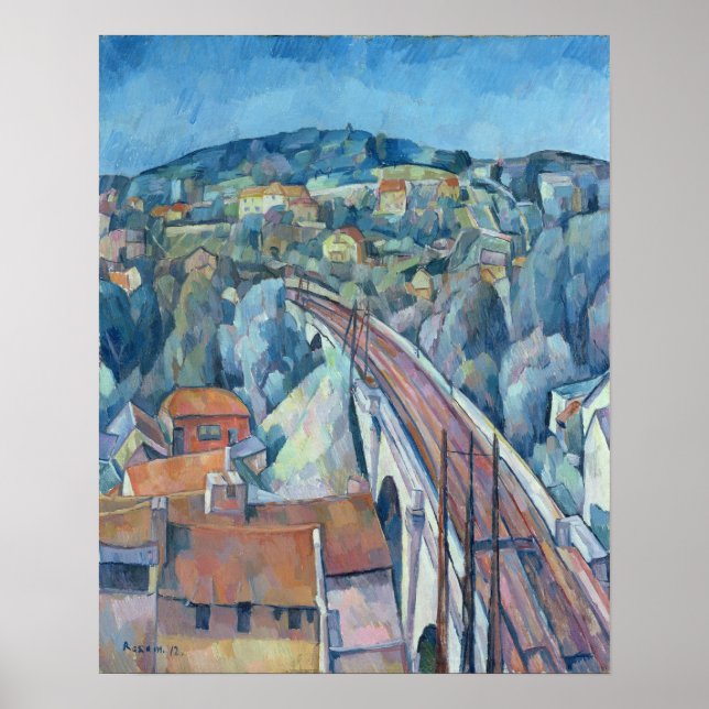 Póster Ponte ferroviária em Meulen (Frente)