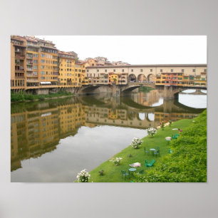 Poster Ponte Florença de Ponte Vecchio, Italia