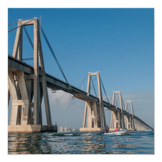 Póster Ponte General Rafael Urdaneta Maracaibo Venezuela (Frente)
