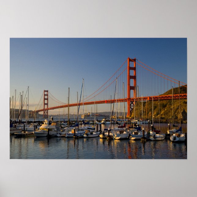 Póster Ponte Golden Gate e São Francisco 2 (Frente)