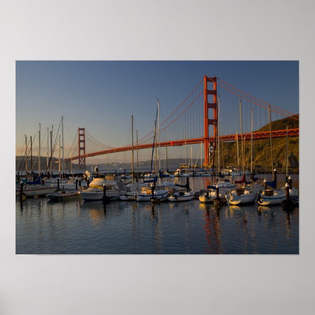 Póster Ponte Golden Gate e São Francisco 4 (Frente)