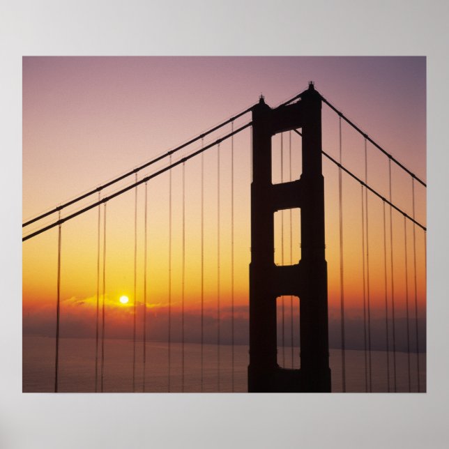 Poster Ponte Golden Gate, São Francisco, Califórnia, (Frente)