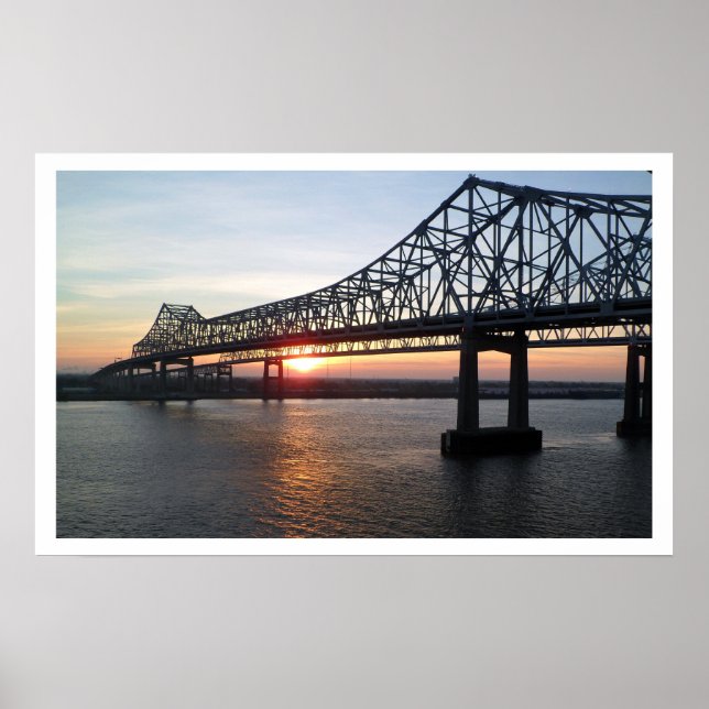 Póster Ponte Greater New Orleans no Sunset (Frente)