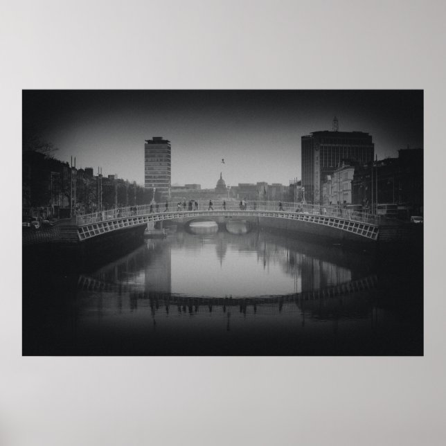 Póster Ponte Ha'penny, Dublin - Canvas (Frente)