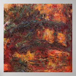 Poster Ponte Japonesa - Claude Monet - c1920