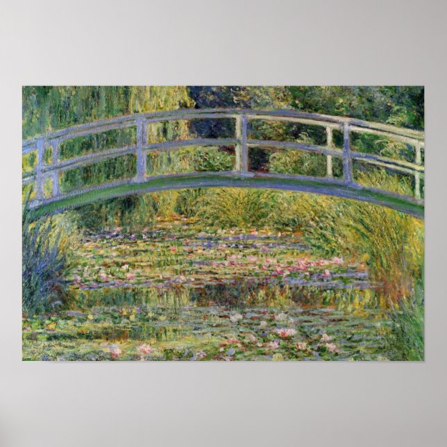 Póster Ponte japonesa por Claude Monet (Frente)