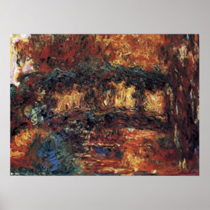 Póster Ponte Japonesa por Claude Monet, Vintage Fine Art