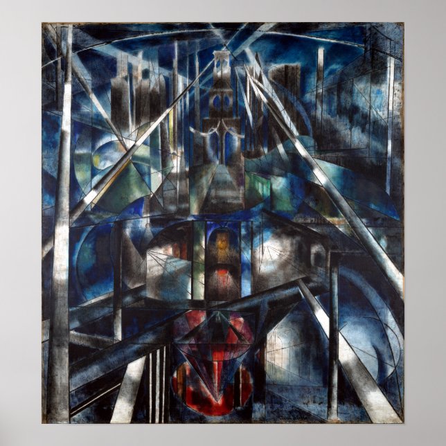 Póster Ponte Joseph Stella Brooklyn (Frente)