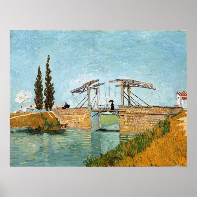 Poster Ponte Langlois em Arles Vincent Gogh (Frente)