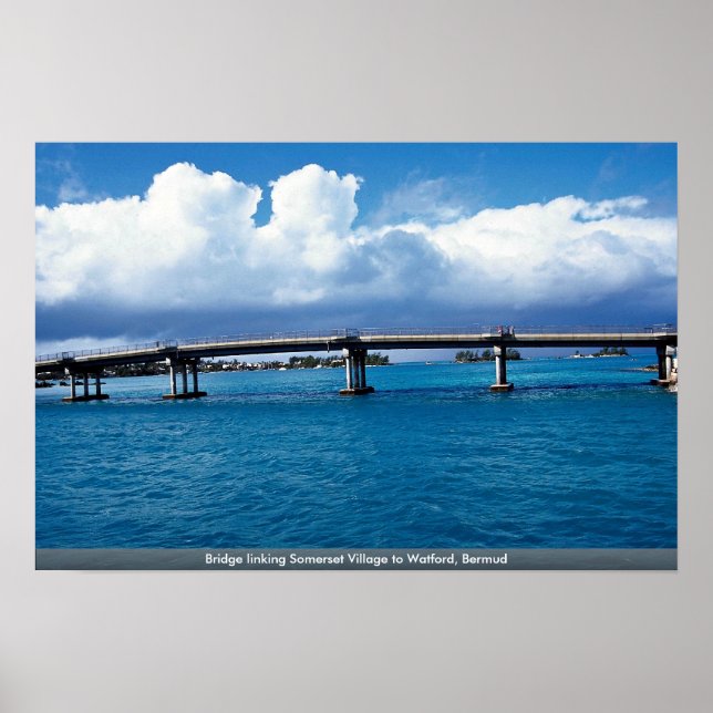 Poster Ponte ligando Somerset Village a Watford, Bermud (Frente)