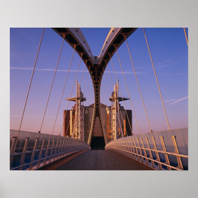 Poster Ponte Millennium, Lowry Center, Salford (Frente)