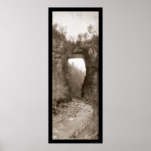Póster Ponte Natural VA Foto 1909 (Frente)